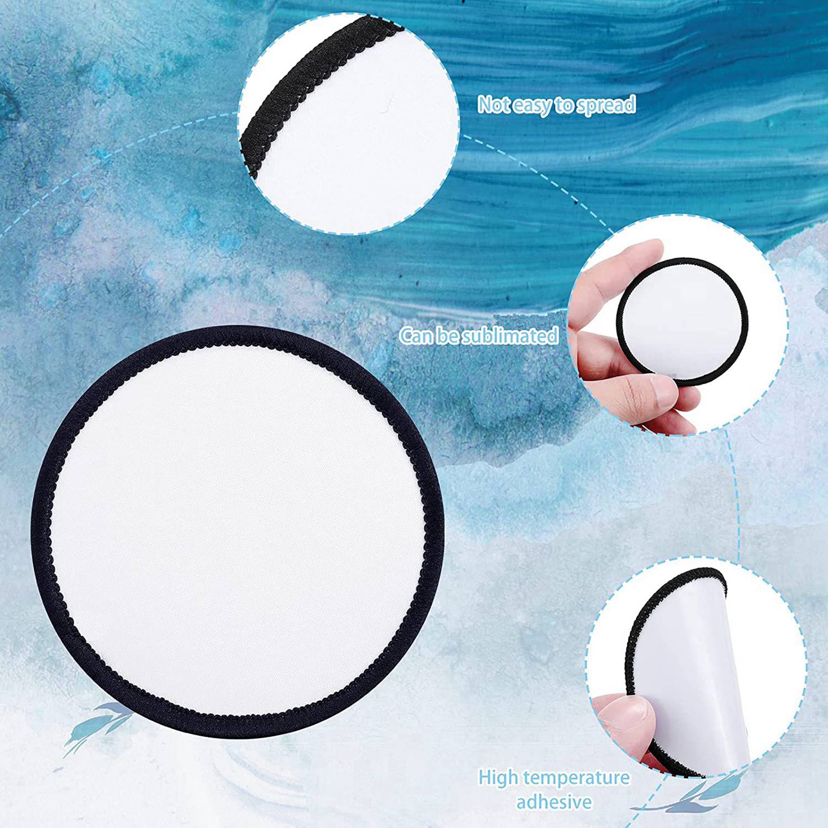 Hat Sublimation Blank - ABXF-48 штук заготовок для сублимационных нашивок