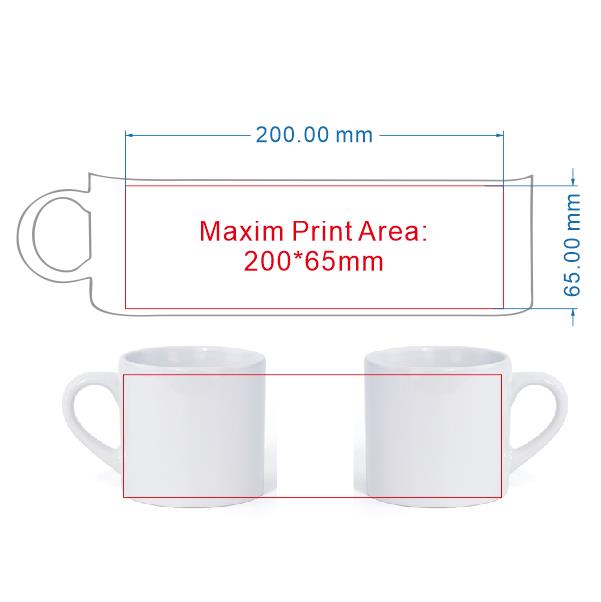 175 мл Φ Сделай Сам логотип фо – обзор и цена Sublimation Mug White