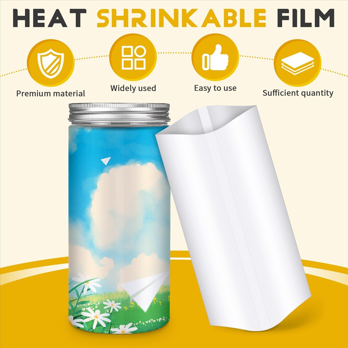 ✼ 70 шт. термоусадочной пленки – обзор и цена Sublimation Mug White